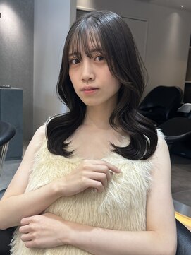 ロンド ロワール 門前仲町(Lond Loire) 韓国レイヤーカット/くびれ巻き/前髪顔周り/セミディ[門前仲町]