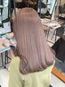 カット+全体ブリーチ＋カラー+髪質改善パールプラチナトリートメント