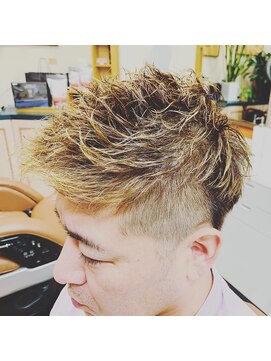 アポロカットステージ 相模大野店 アップバング/ツーブロックマッシュ<理容室>[メンズ/相模大野]