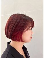 イーエル グランデ(e.ll grande)&nbsp;レッド系デザインカラー×ボブ