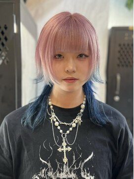 ヴァイス 渋谷店(VAICE) ペールピンク×ペールブルー×ネイビーのデザインカラー