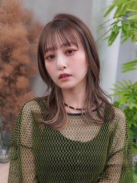 ギークス(GEEKS) 【GEEKS渋谷】顔周りレイヤー/ショコラベージュ/ウルフ/冬カラー