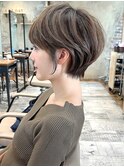 似合わせ ショート ボブ 30代 40代 小顔 新宿 ひし形 前上がり