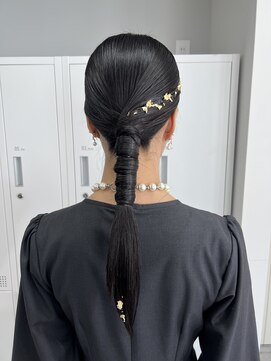 エイム(AiM) タイトヘアセット/アップヘア/ローポニー/結婚式ヘアセット