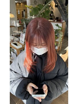 クリーム(Cream) オレンジブラウンカラーと顔まわりレイヤー