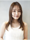 セミロング/レイヤーカット/顔まわりレイヤー