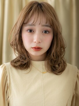 カバーヘアアンドスパ ブリス 浦和(COVER HAIR&SPA bliss) ぱっつん前髪乾かすだけニュアンスパーマTc2浦和20代30代40代