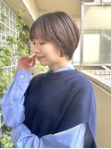 ショートパーマショートカット前髪あり前髪なし小顔に見せるヘア