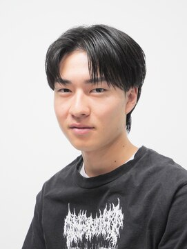 メンズセンターパート