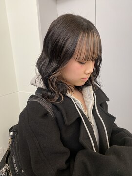 ローレンアオ(LOREN AO) インナーカラー/ベージュカラー/ウェーブ巻き/くびれ巻き