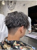高めに刈り上げ！前下がりゆるめツイストスパイラル！！