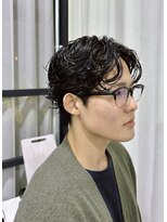 エダメ(EDAME)&nbsp;【大人メンズ】パーマ/センターパート