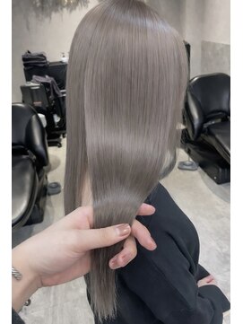 ロール 博多(Role) 似合わせカット/ダブルカラー/ブリーチ/ミルクティーベージュ