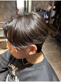 【ニュアンスパーマ】刈り上げセンターパート/波巻きスパイラル