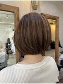 丸みショートボブ