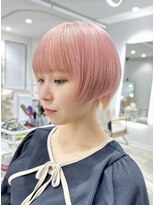 レア 新越谷(LEA)&nbsp;美髪エアリーロングピンクブラウン切りっぱなしボブ