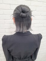 セット バイ エムビューティー(Set by M.beauty)&nbsp;かちもりヘアハーフアップ短めヘアアレンジボブヘアセット渋谷