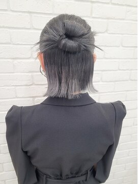 セット バイ エムビューティー(Set by M.beauty) かちもりヘアハーフアップ短めヘアアレンジボブヘアセット渋谷