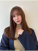 大人可愛い赤みブラウンカラー