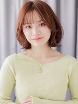 カバーヘア ブリス 戸田公園西口店(COVER HAIR bliss)&nbsp;ブリーチなしシースルーバングAライン抜け感ボブパーマ30代40代Y