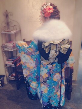 サロンドミルク 原宿(salon de MiLK) サロンドミルク原宿☆成人式ヘア☆ねじり編み