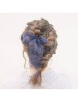 ヘアーサロン リノ(Hair salon LiNO)&nbsp;ロープ編み＋リボン