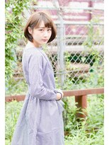 エル バイ ファースト(L by first)&nbsp;【L by first】フォギーベージュ×ワンサイドボブ◎30代40代50代