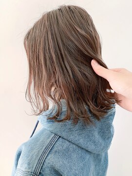 ヴェルダ 池袋店(verda) ナチュラルシルキーアッシュブラウン×伸ばしかけミディ