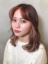 アナザーワールド(ANOTHER WORLD)&nbsp;フェイスフレーミング＊オレンジベージュ【渡辺まみ】