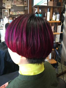 オーバーキャプテンネイキッド(OVER CAPTAIN NAKED) マッシュショート※セリスカラー