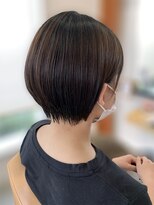 アドラーブル はなみずき店(adorable)&nbsp;20代30代大人可愛い小顔耳掛けひし形ショートボブ