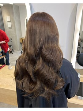 ジーナ セントラル銀座(Zina) 大人かわいいコテ巻き＊ショコラベージュ＊カール7 ZinaCENTRAL