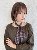 ふんわりナチュラル大人可愛いボブ