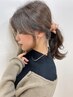 【顔まわりが気になる方はコチラ♪】顔まわりカット＋ツヤ髪カラー ￥11,000