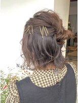 ナチュラル ヘアーデザイニング(Natural hair designing) #isghair ゆるふわハーフアップ