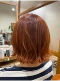切りっぱなしボブヘアスタイル
