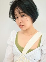ペイジヘアー(paige hair)&nbsp;デザインカラー/アンブレラ/グリーンカラー/ショートスタイル