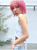 原宿 H[eitf] RUKA 個性派 ピンクカラー タイトボブ