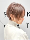 ミルクティーグレージュショート20代30代40代50代