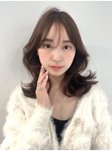 くびれヘア/韓国風レイヤーカット/フェミニン