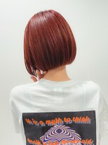 ベンジー 中目黒店(benji)&nbsp;オレンジぷつっとボブ