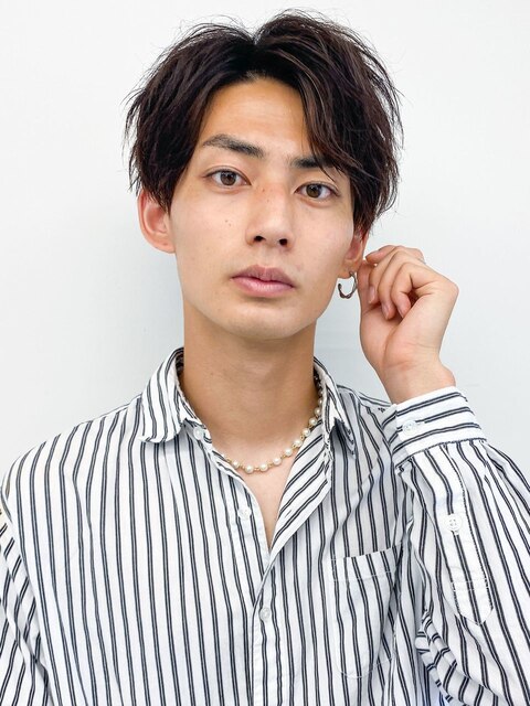  20代30代メンズソフトツーブロックビジネス大人カッコイイ