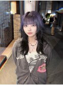 シャギーウルフ／デザインカラー／デザインヘア／ウルフカット