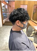プードル×スパイラルパーマ