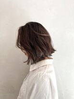 小森谷,黒髪,ボブルフ,ネビージュ,小顔,ワンレンj75