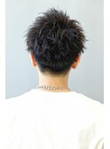 アップバング　ツーブロック　刈り上げ　短髪
