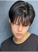シースルーマッシュナチュラルマッシュメンズ韓国ツーブロック
