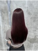 ブリーチなし ボルドーカラー