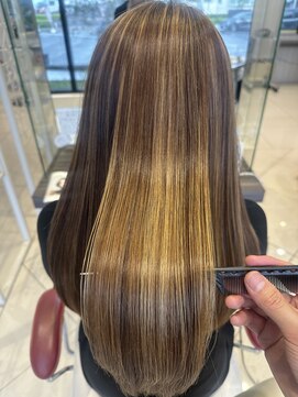 アース 長久手店(HAIR & MAKE EARTH) ハイライト×髪質改善