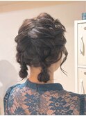 ヘアセット/ツインお団子/お呼ばれスタイル